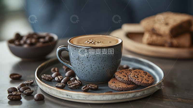 高清大图下载【趣麦麦图】咖啡咖啡豆展示图