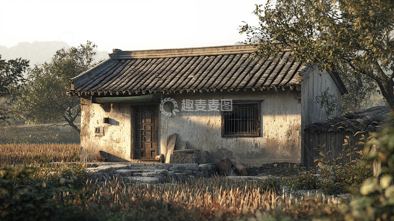 高清大图下载【趣麦麦图】乡村老房建筑