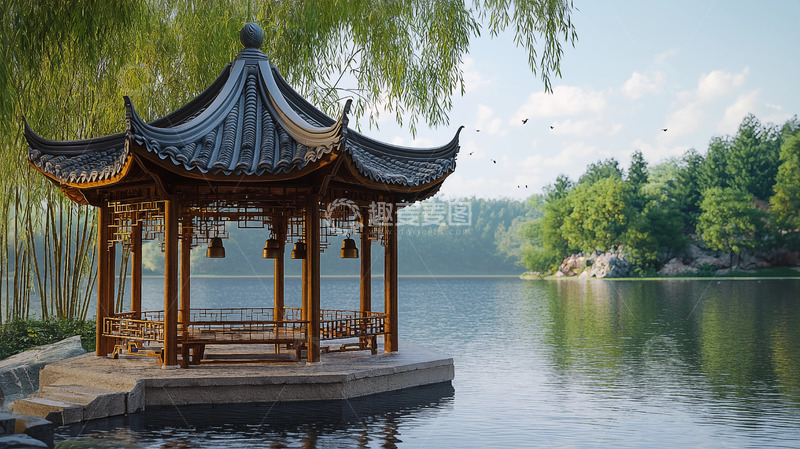 高清大图下载【趣麦麦图】园林公园亭子