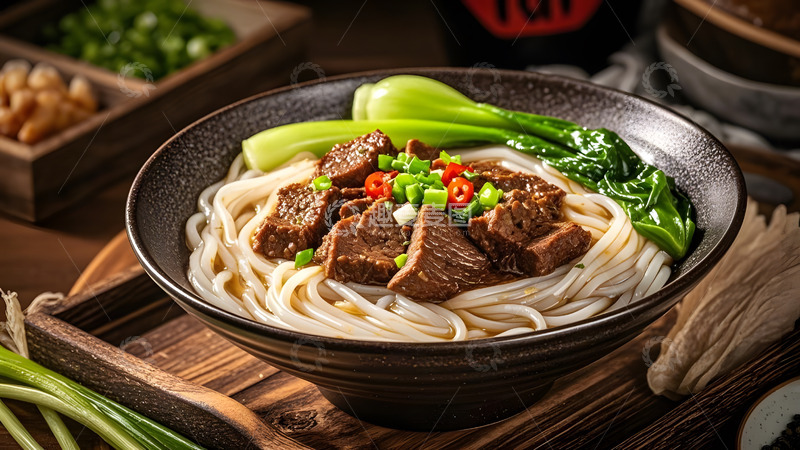 高清大图下载【趣麦麦图】香辣牛肉米粉麻辣美味中式风味