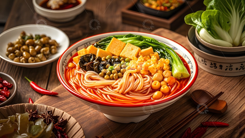 高清大图下载【趣麦麦图】麻辣螺蛳粉开胃又美味