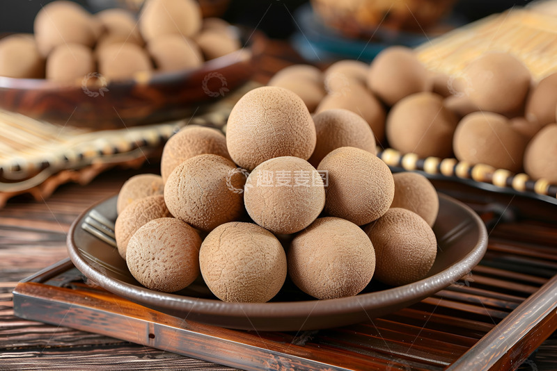 高清大图下载【趣麦麦图】一盘龙眼美食