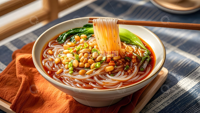 高清大图下载【趣麦麦图】麻辣酸辣粉充满浓郁开胃风味