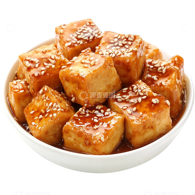 高清大图下载【趣麦麦图】红烧豆腐美味