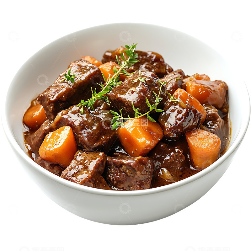高清大图下载【趣麦麦图】牛肉炖萝卜美食