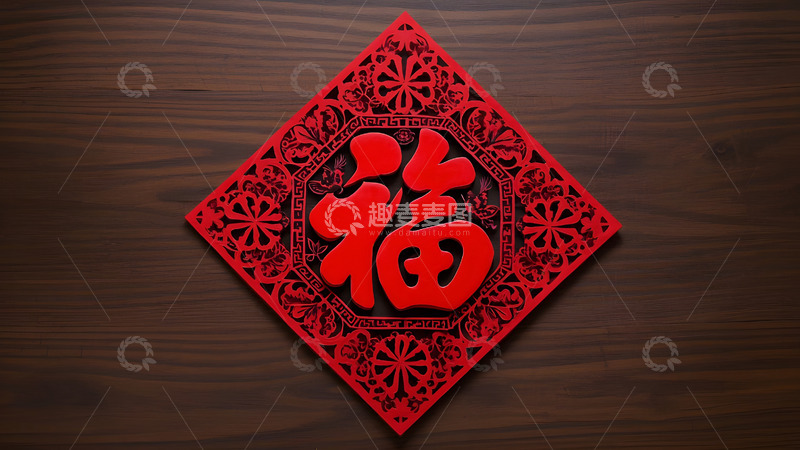 高清大图下载【趣麦麦图】春节剪纸装饰与传统文化