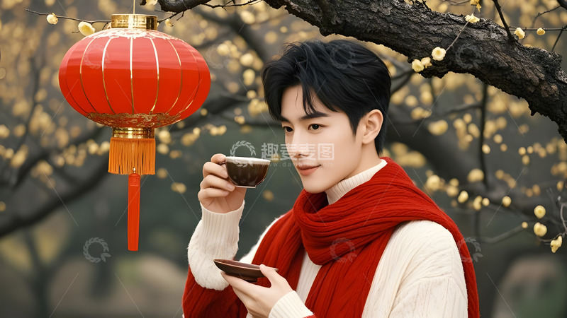 高清大图下载【趣麦麦图】春节人物的亲情时刻