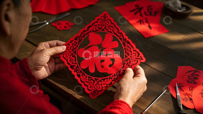 高清大图下载【趣麦麦图】传统剪纸作品展示