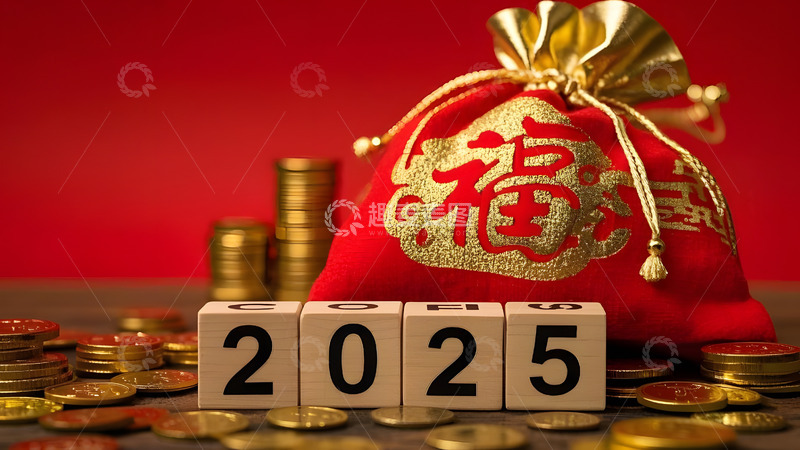 高清大图下载【趣麦麦图】春节红包与金元宝堆积