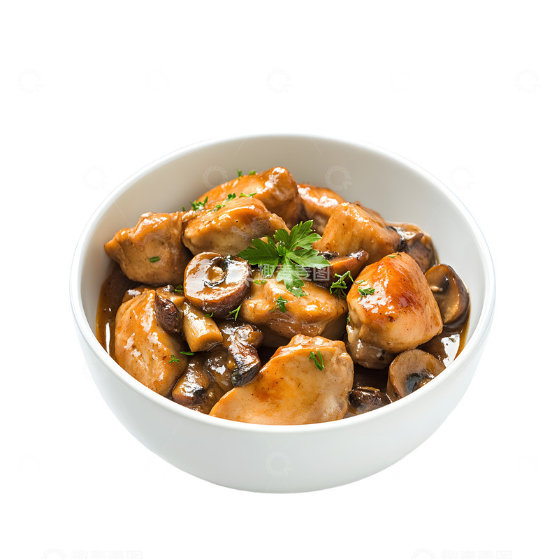 高清大图下载【趣麦麦图】香菇炖鸡美味