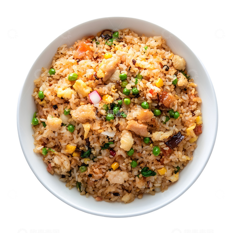 高清大图下载【趣麦麦图】美味的鸡丁炒饭