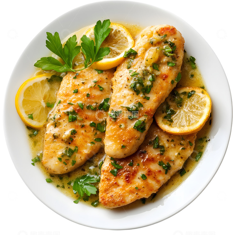 高清大图下载【趣麦麦图】美味的柠檬鸡肉