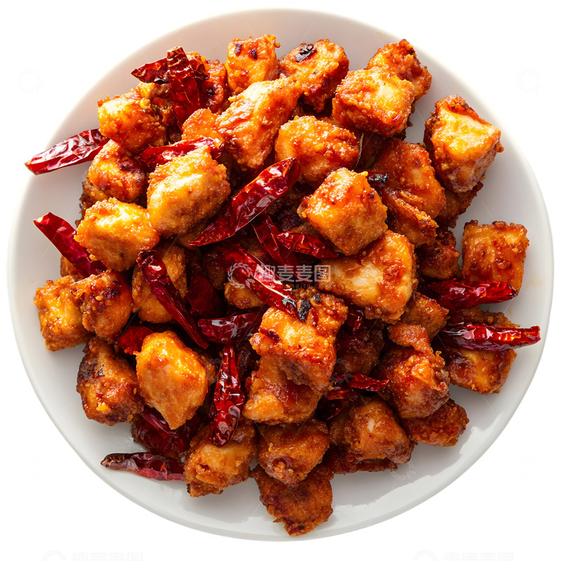 高清大图下载【趣麦麦图】美味的辣子鸡