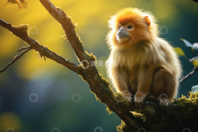 高清大图下载【趣麦麦图】可爱的一只金丝猴