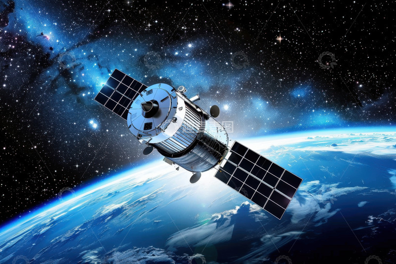高清大图下载【趣麦麦图】太空里的卫星发射器