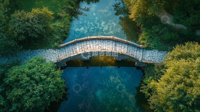 高清大图下载【趣麦麦图】桥梁河流小桥