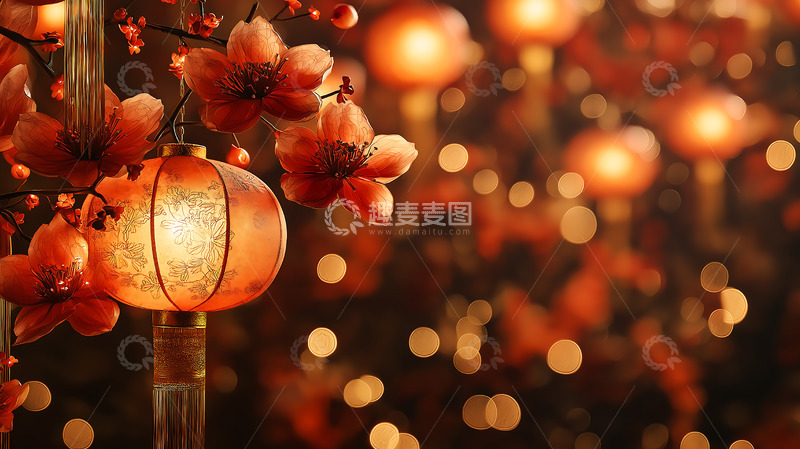 高清大图下载【趣麦麦图】灯笼装饰春节喜庆