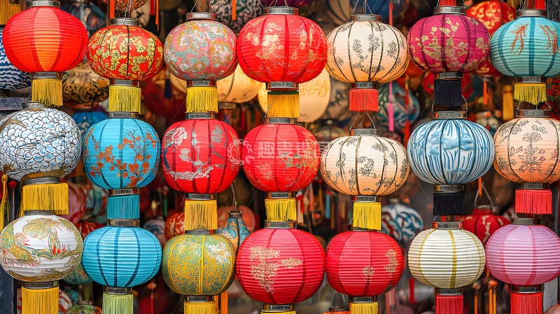 高清大图下载【趣麦麦图】春节喜庆灯笼装饰