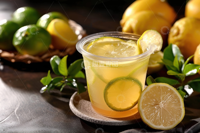 高清大图下载【趣麦麦图】柠檬水果饮品