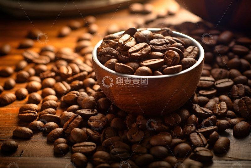 高清大图下载【趣麦麦图】咖啡豆美食摄影