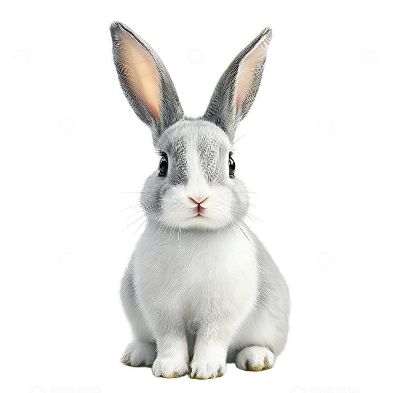 高清大图下载【趣麦麦图】可爱的毛茸茸小兔子