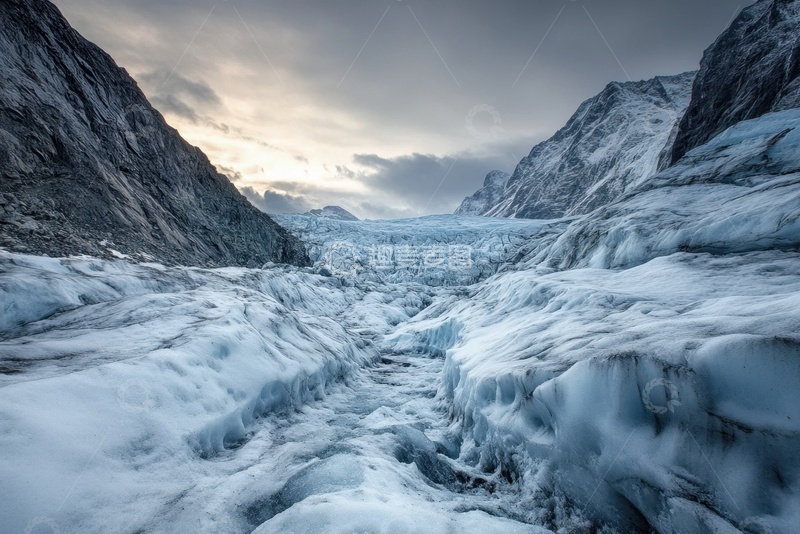 高清大图下载【趣麦麦图】冬季峡谷雪景