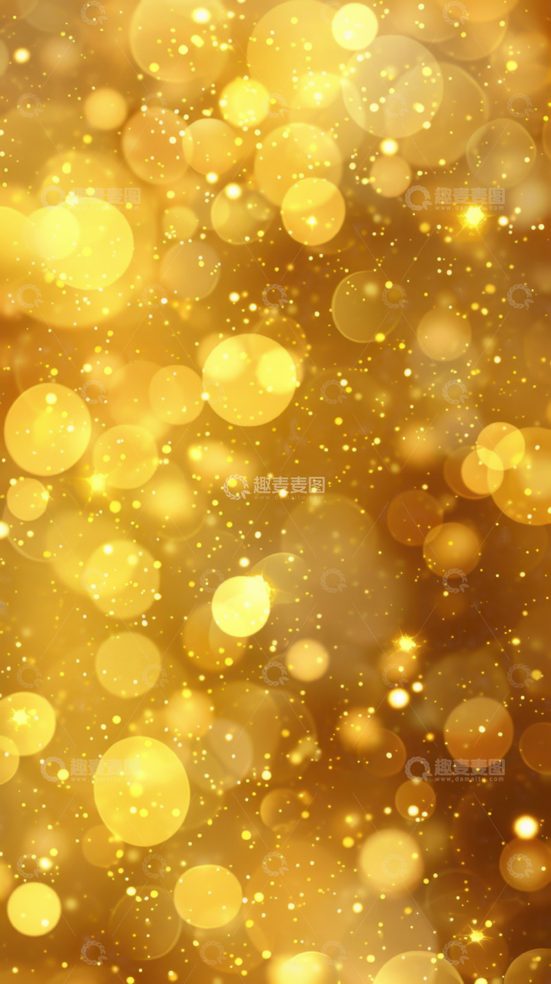高清大图下载【趣麦麦图】金色闪光点背景