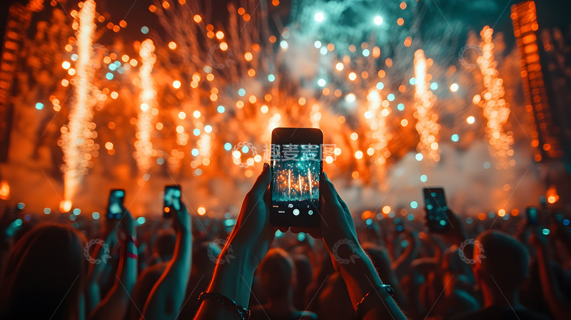 高清大图下载【趣麦麦图】2025年倒计时烟花