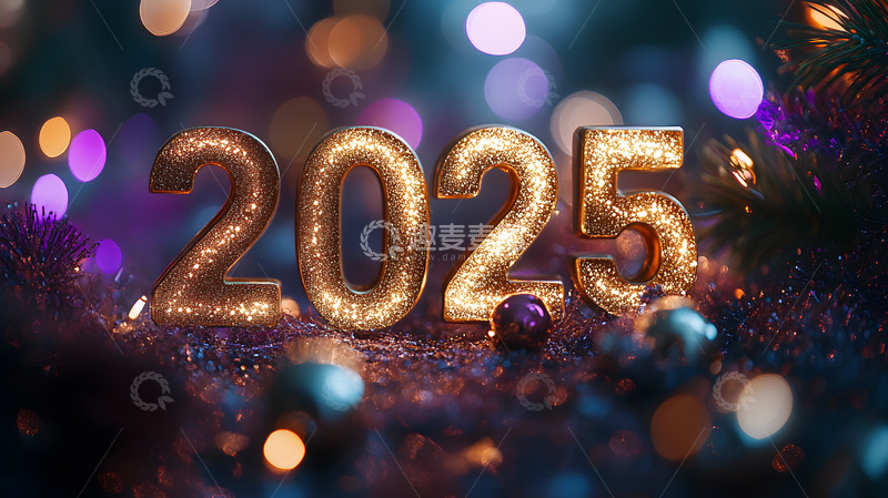 高清大图下载【趣麦麦图】照亮夜空的2025年烟花