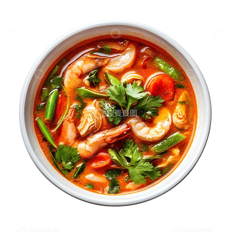 高清大图下载【趣麦麦图】一碗冬阴功汤