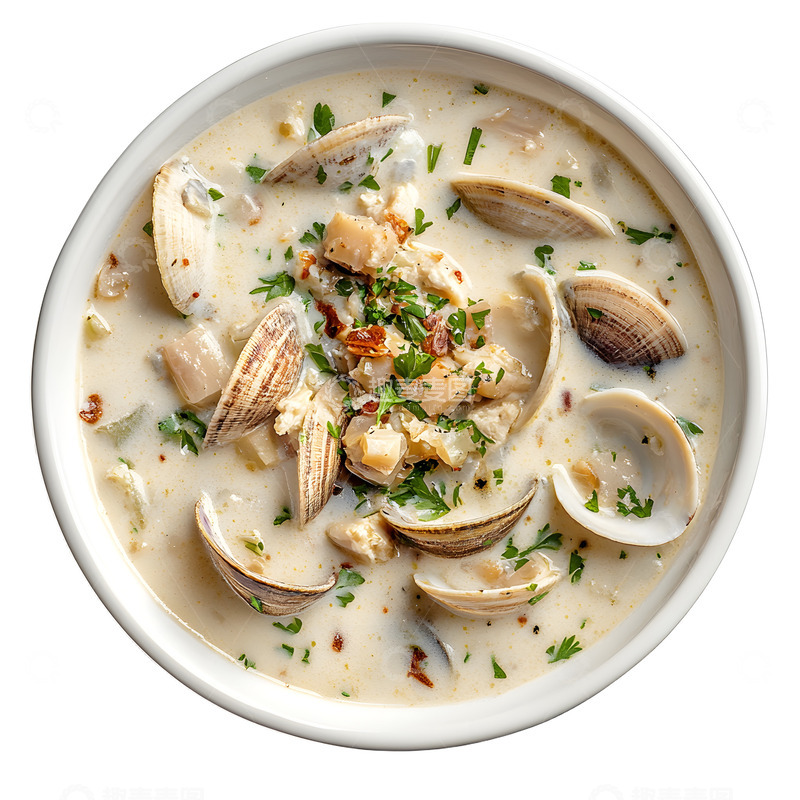 高清大图下载【趣麦麦图】美味的蛤蜊汤