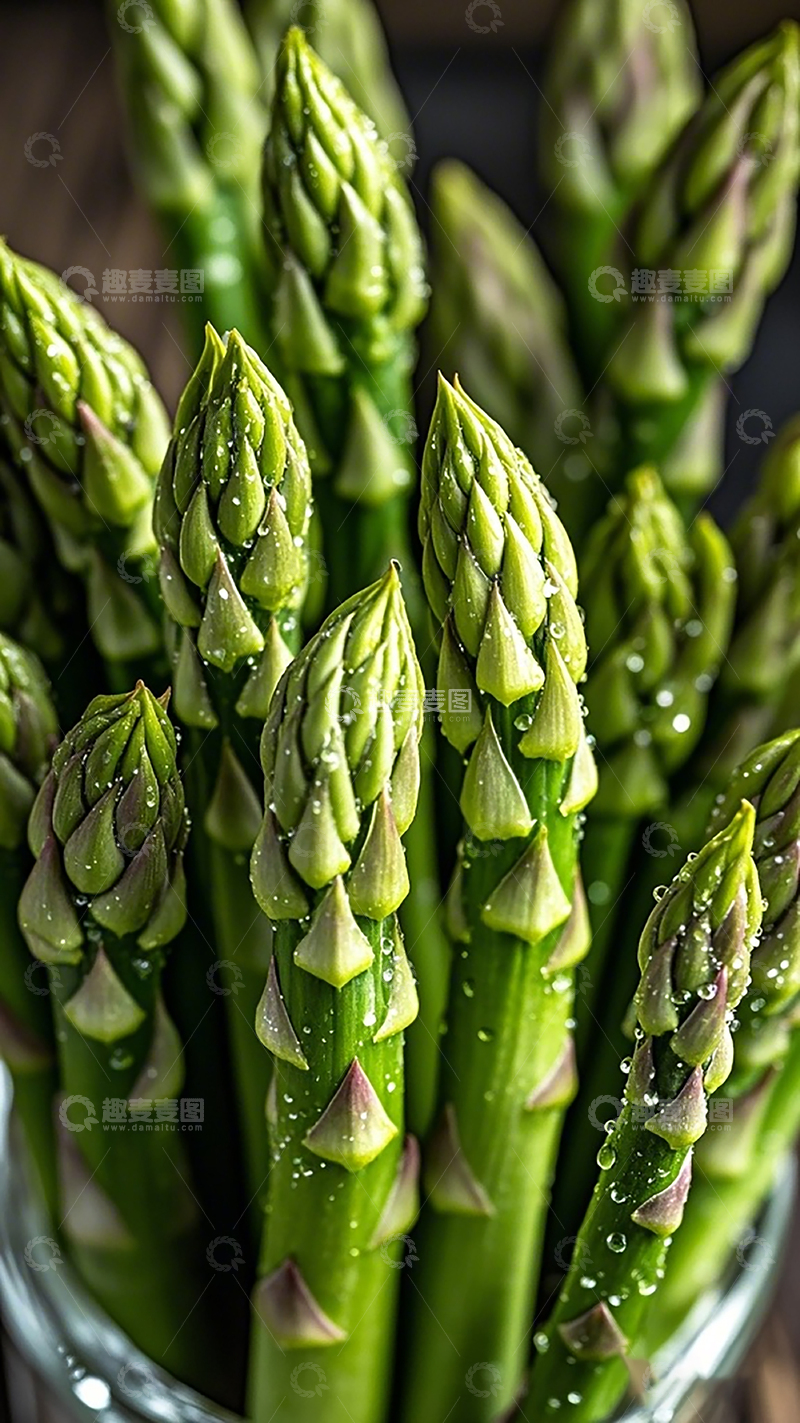 高清大图下载【趣麦麦图】新鲜芦笋特写摄影图片