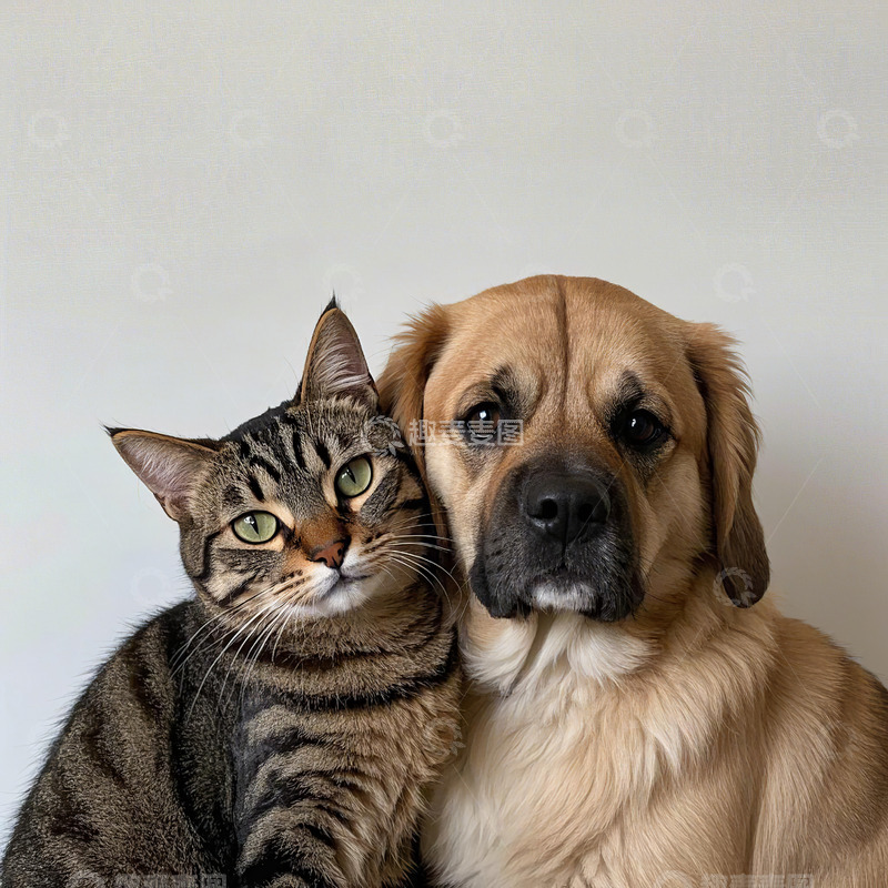 高清大图下载【趣麦麦图】动物猫狗宠物合照
