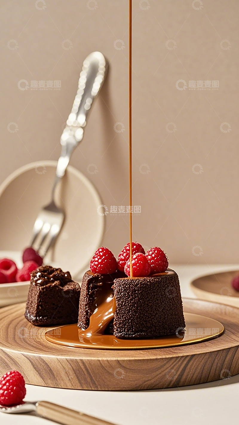 高清大图下载【趣麦麦图】巧克力蛋糕美食摄影