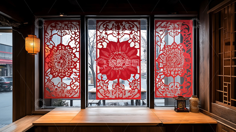 高清大图下载【趣麦麦图】窗花装饰新春剪纸