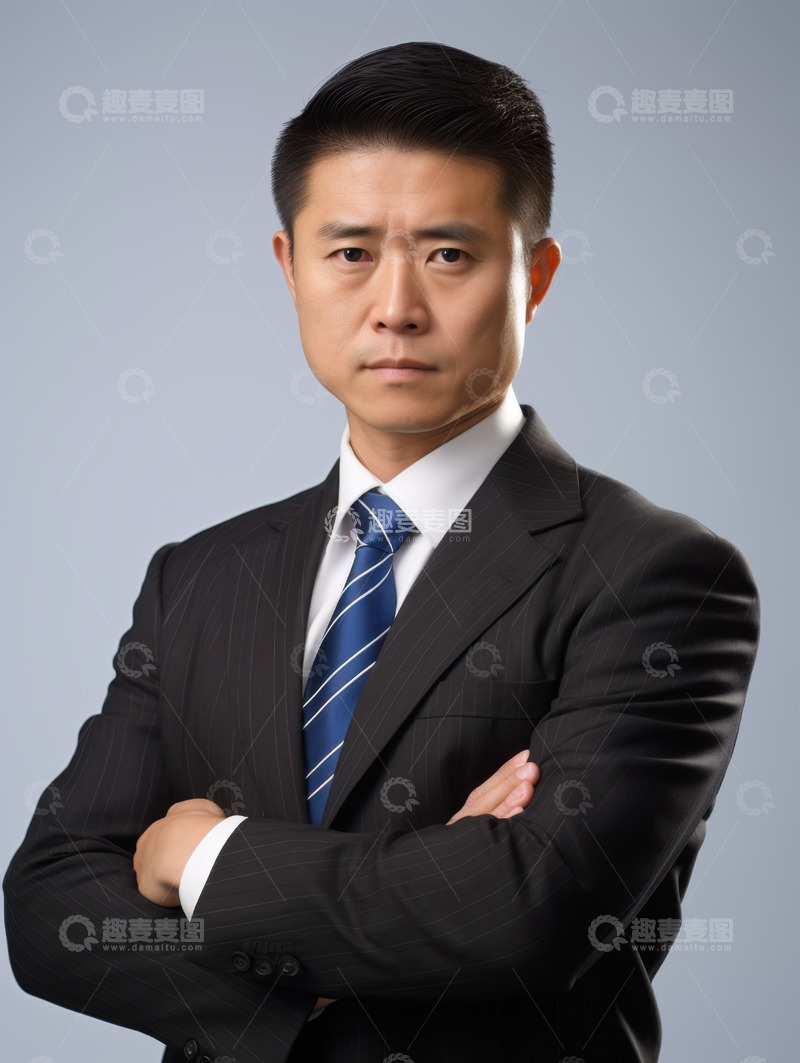 高清大图下载【趣麦麦图】穿着西装的老板