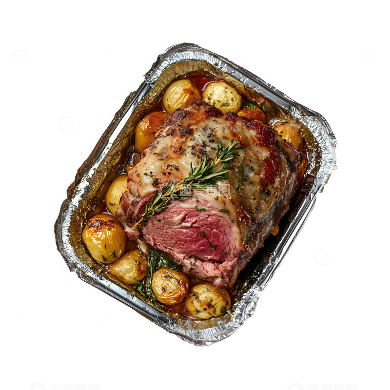 高清大图下载【趣麦麦图】土豆烤羊排美食