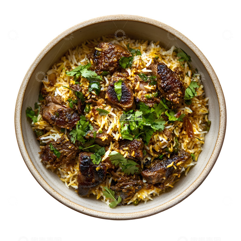 高清大图下载【趣麦麦图】羊肉手抓饭一盘