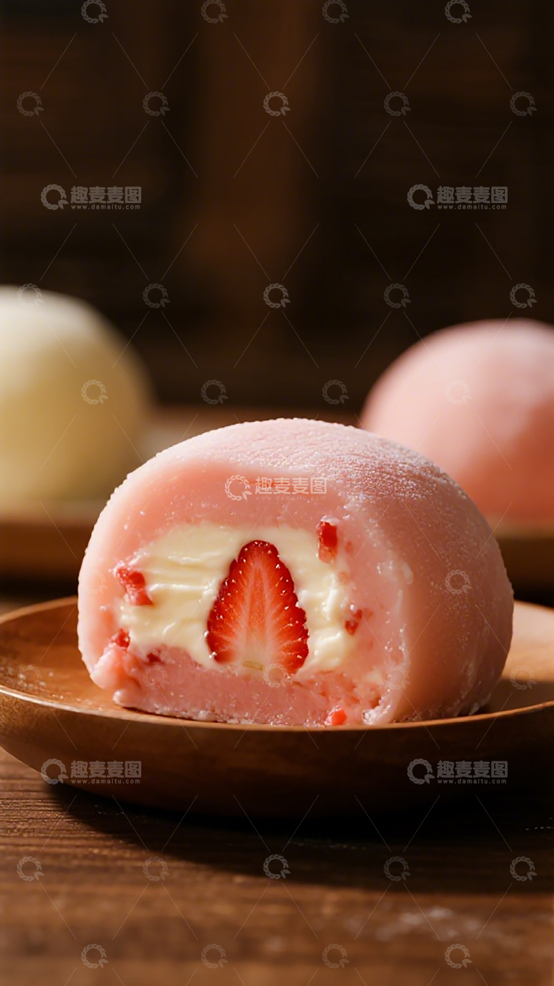 高清大图下载【趣麦麦图】草莓甜点美食摄影图片
