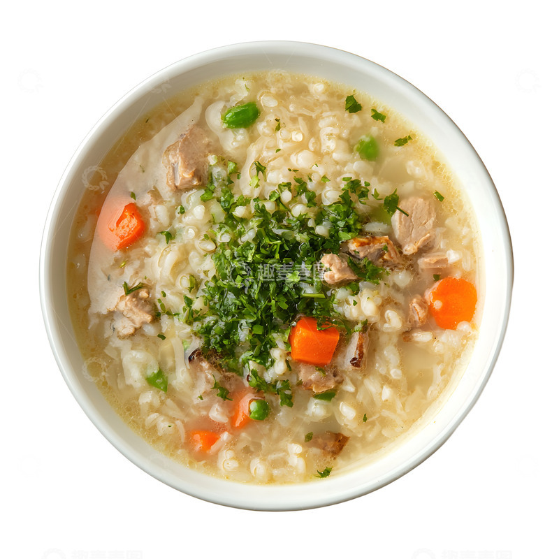 高清大图下载【趣麦麦图】鸡肉粥美味美食