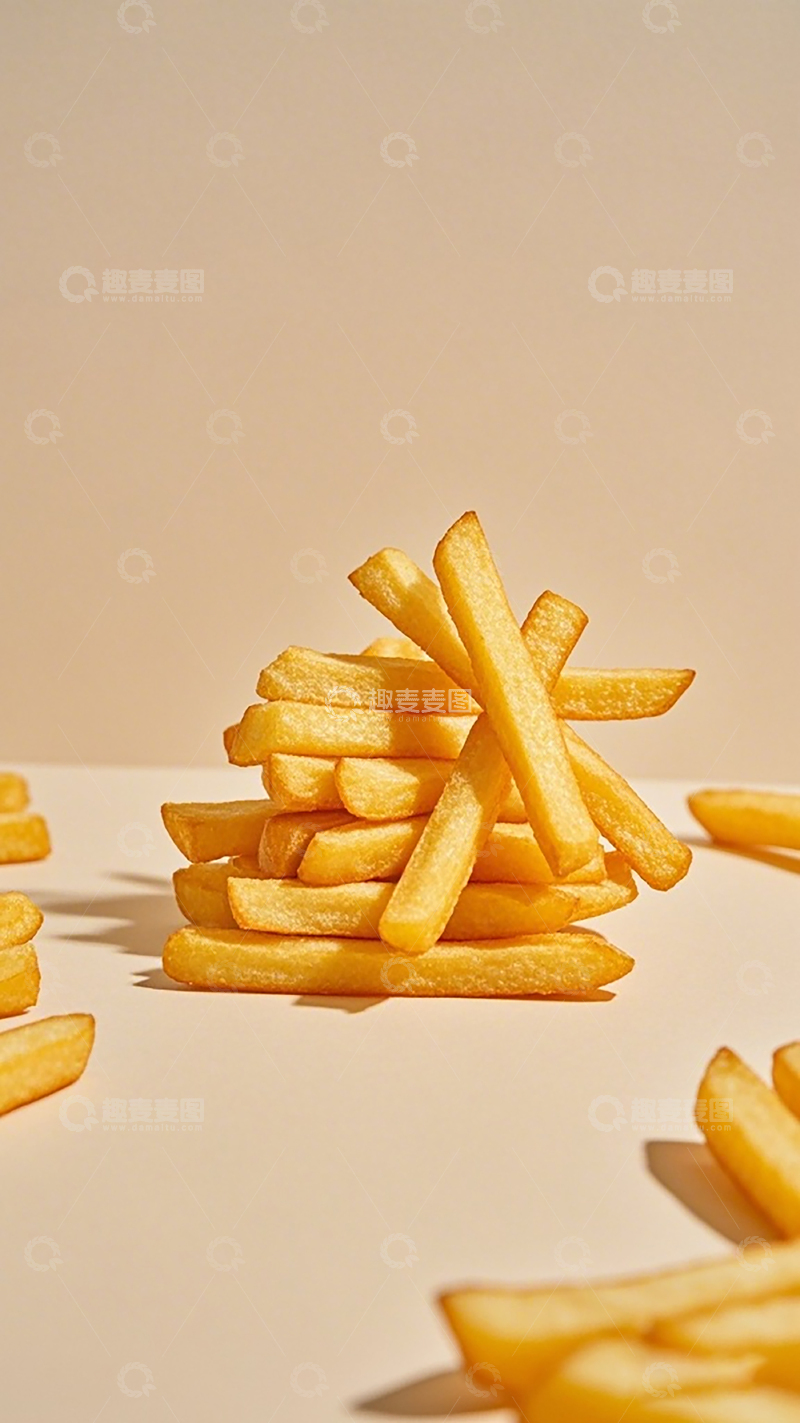 高清大图下载【趣麦麦图】简约薯条美食摄影