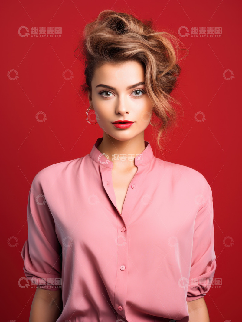 高清大图下载【趣麦麦图】一位美女模特肖像