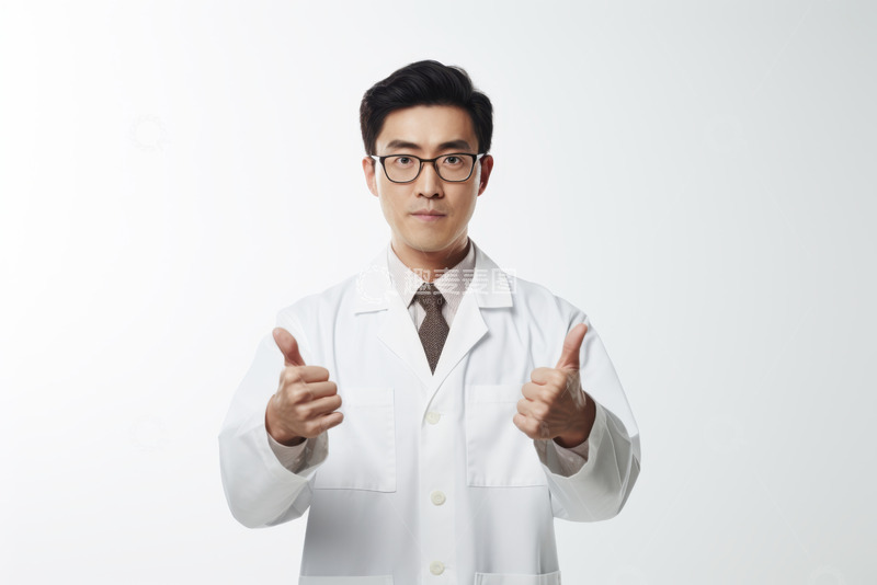 高清大图下载【趣麦麦图】双手点赞的医生
