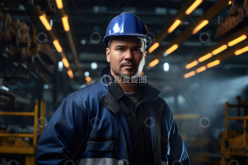高清大图下载【趣麦麦图】工厂里的一位电工
