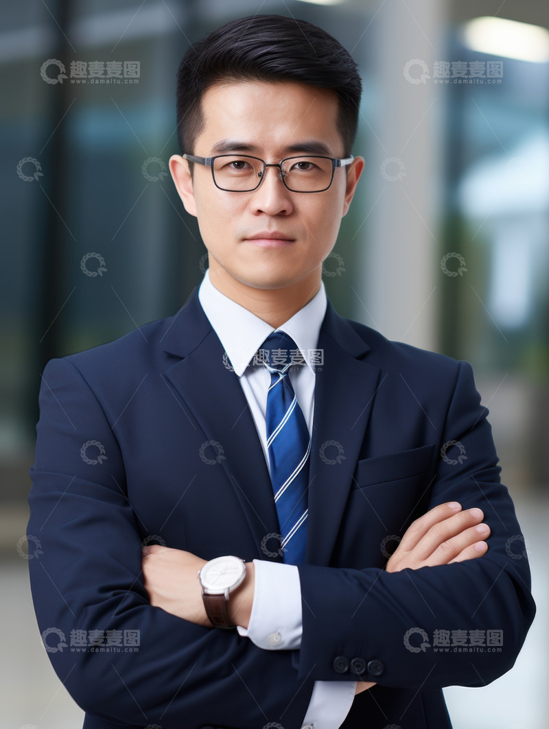 高清大图下载【趣麦麦图】一位穿西装的老板