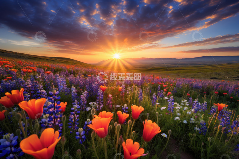 高清大图下载【趣麦麦图】野花鲜花草丛风景