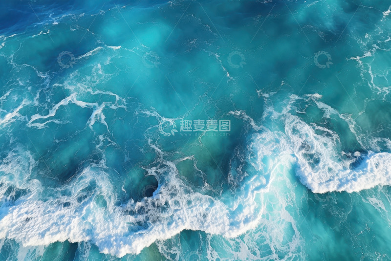 高清大图下载【趣麦麦图】蓝色大海海浪