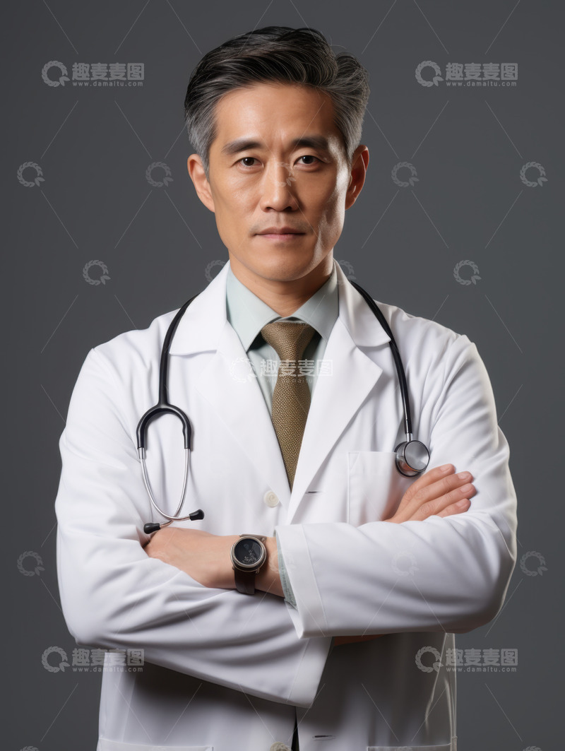 高清大图下载【趣麦麦图】严肃的一位医生