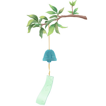 春天春季风铃铃铛