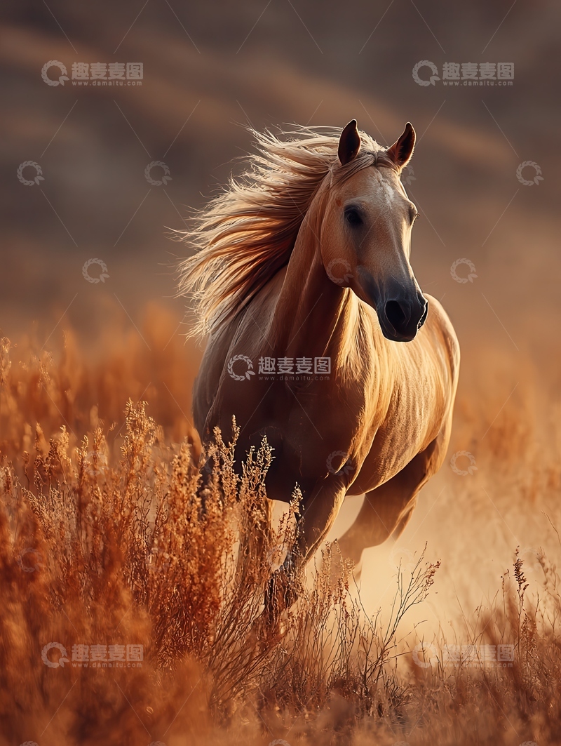 高清大图下载【趣麦麦图】阿哈尔  捷金马   短萌 